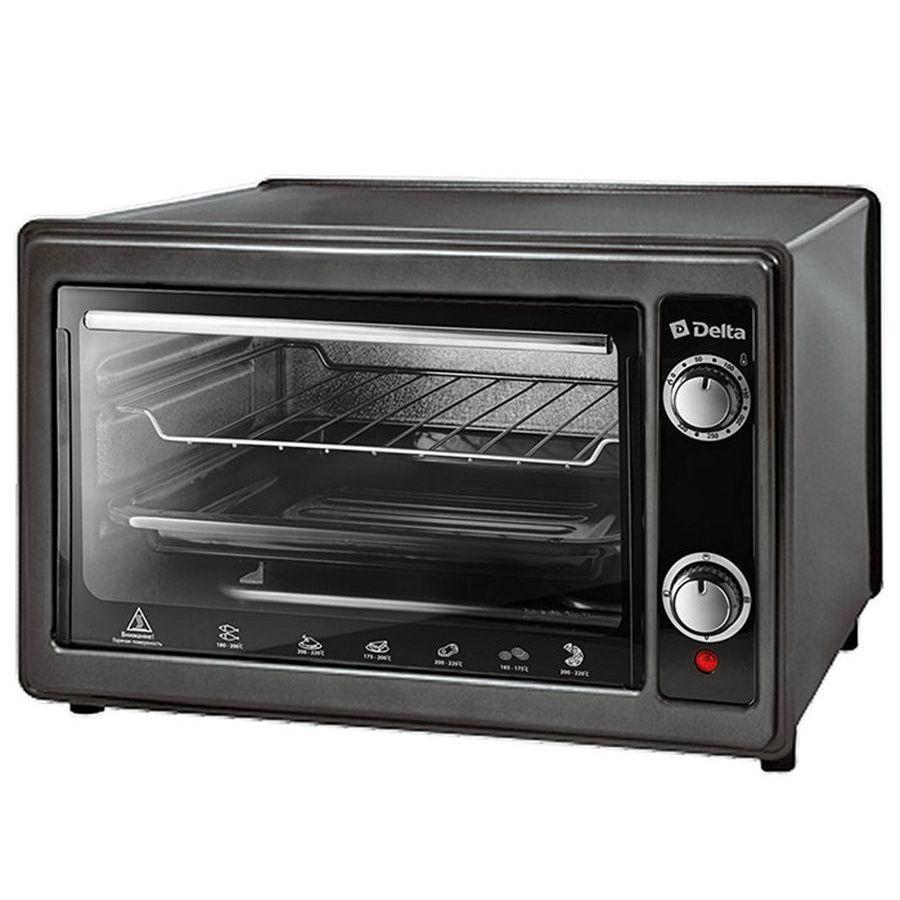 

Мини-духовка Delta D-0122 Черная 37л