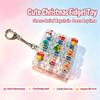 Portable Keychain Rgb 7 Color Gradient Anxiety Relief  Fidget Clicker Crisp Clicking Christmas Themed Fidget  For Stress