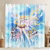 Anime Sailor Moon Verdunkelungsvorhänge Süß Staubdicht 100% Polyester Perforiert 1 Stück Heimdekoration Vorhänge für Wohnzimmer