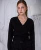 ROSEFRANTZ Muse Wrap Rib Knit [Black]