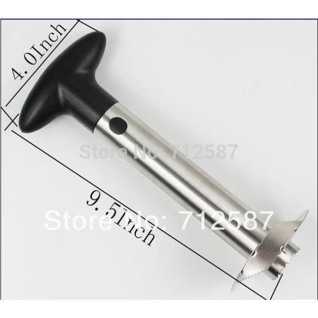 Découpeur d'Ananas - Inox - Trancheur et Videur - Métallique - Outil de Cuisine - Essentiel