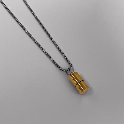 Pre kreatívne mini zapaľovače pre puzdro Náhrdelník pre titánový oceľový prívesok retiazka Hip-hop párty šperky Darčekové zapaľovače náhrdelník s príveskom