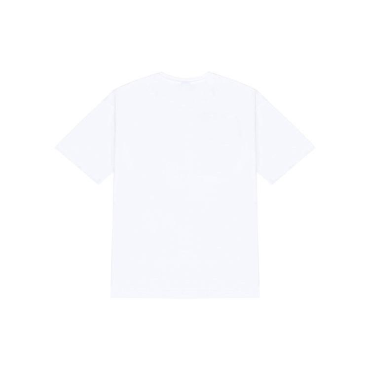 New Balance Logo Print T-Shirt Asia Sizing 'White Black' Men's AMT22353-WT