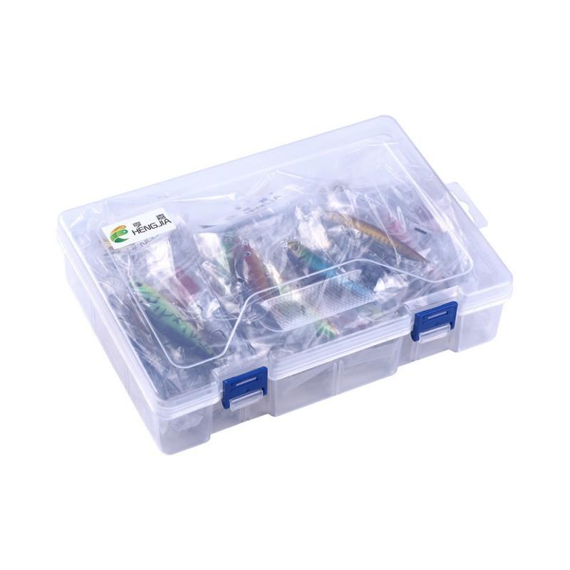 HENGJIA Minnow Fishing Lure Set 30pcs Assorted Sizes Soft Bait Bass Pike Walleye Freshwater Saltwater