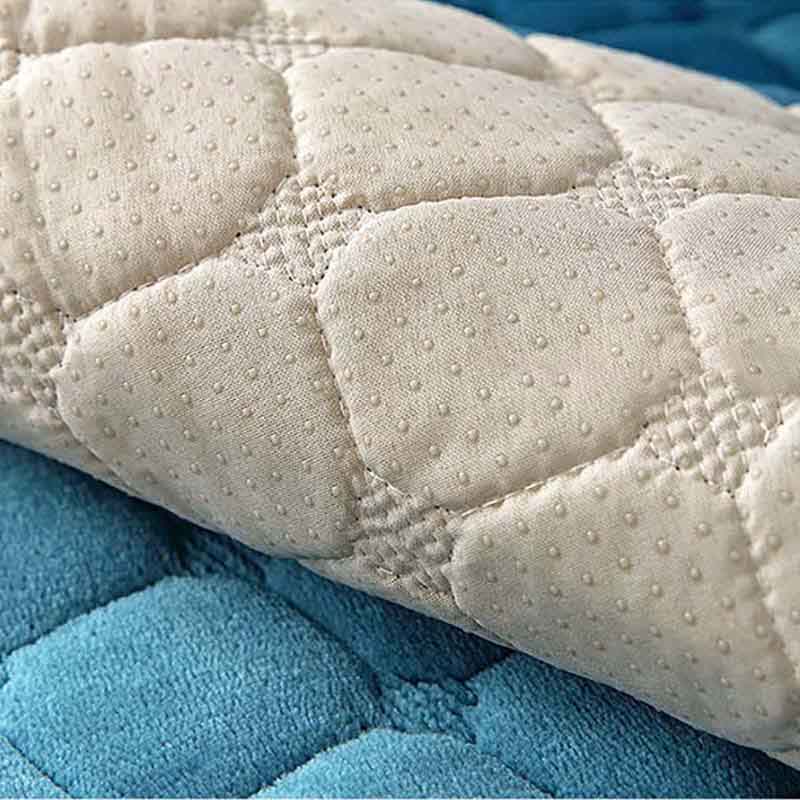 Solid Color Non-slip Sofa Cover Thicken Soft Plush Sofa Cushion Towel for Living Room Furniture Decor Slipcovers Couch Covers