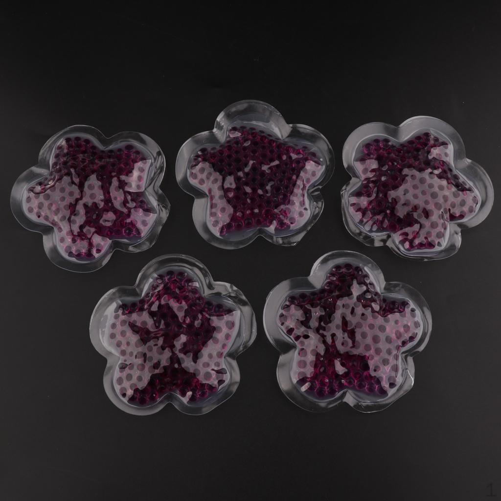 

5 Pieces of Cooling Pads Cold & Warm Compresses Made Gel, Bag Suitable for The фіолетовий