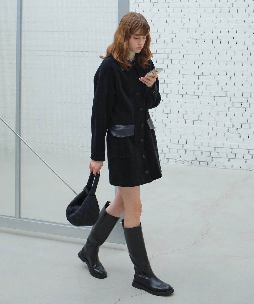 Paul&Alice Quilted Shoulder Bag / Black