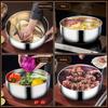 Stainless Steel Mixing Bowl Thickened Dough Kneading Basin 32cm Multi-Purpose Basin for Stirring Salads Beating Eggs Cleaning Vegetables