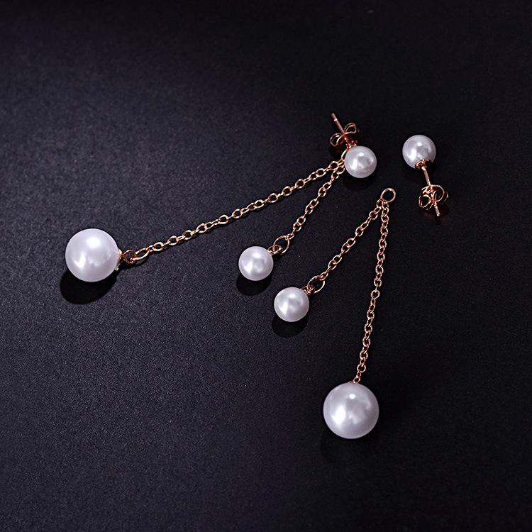 

Темпераментные длинные серьги с кисточками для женщин, элегантные жемчужные серьги-гвоздики, сексуальная подвеска