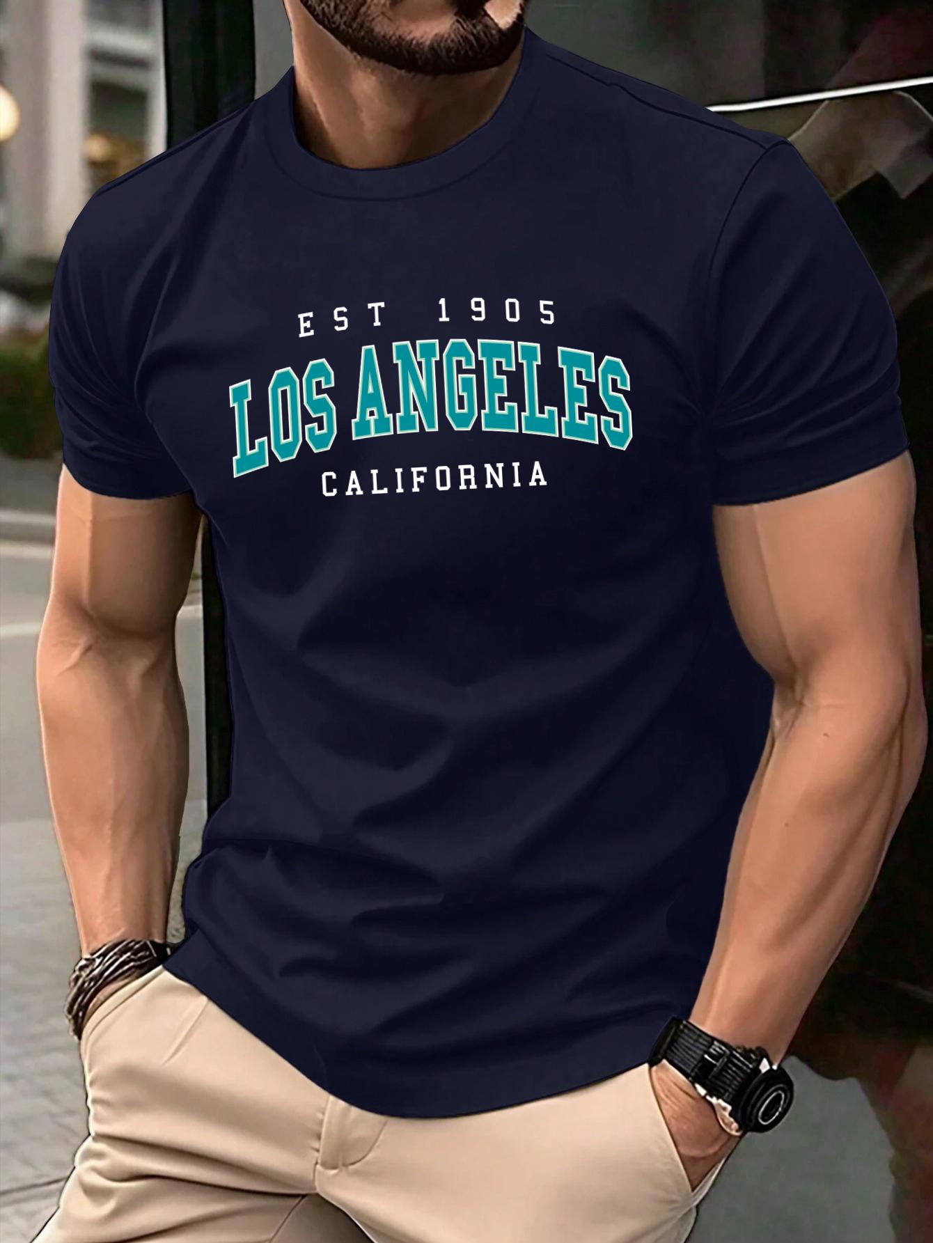 

Usa Est 1905 California Printing T Shirt For Man ONeck Casual TShirts Summer Cotton Sportswear Unisex Loose Short Sleeve 4XL