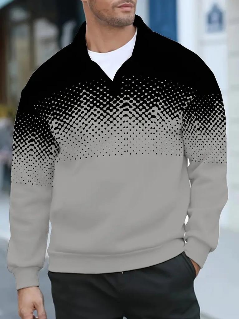 Essential Men's Long Sleeve Polo Shirt, Slim Fit, Casual and Versatile for Daily Wear.