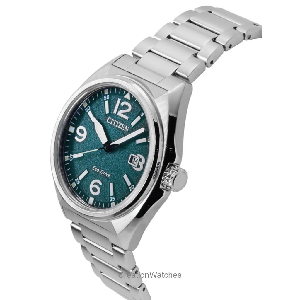 Citizen Eco-Drive Stainless Steel Green Dial AW1571-76X 100M Men's Watch