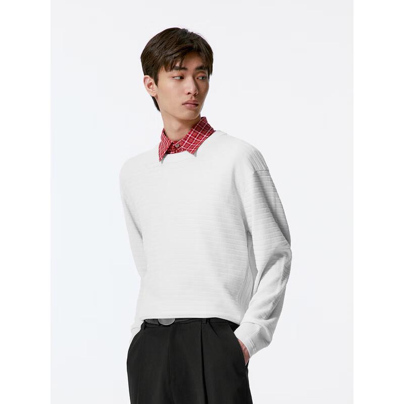 GXG Men's Oversized Crew Neck Knitted Sweater