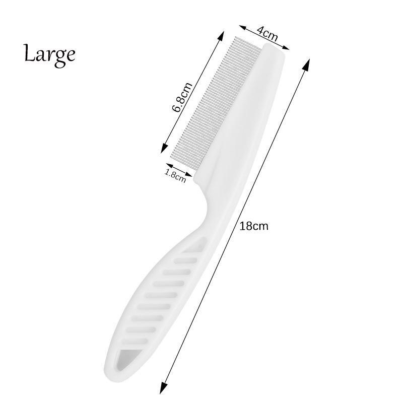Pet Flea Comb Stainless Steel Dense Teeth Design Dog Cat Hair Remover Brush Portable Dematting Grooming Cleaning Supplies