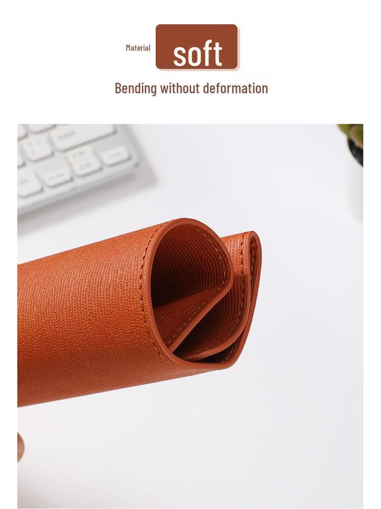 Large Leather A4 Document Folder with Customizable Logo