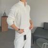 Men's Trendy Cable Knit Zipper Sweater: Loose Fit Half Turtleneck Pullover for Autumn and Winter