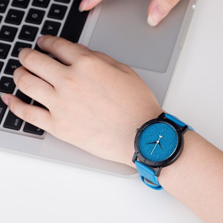 CQ205 Fashion Trendy Men Watch Starry Sky Simple Student Watch Couple Skin Strap Women Watch Casual Clock Gift Watches for Man