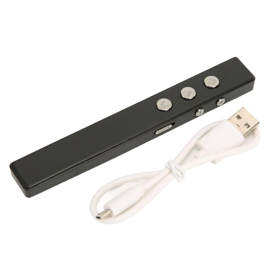 Presentation Clicker 2.402GHz to 2.483GHz Ergonomic Plug and Play Wireless Presenter Remote Laser Pointer Presentation
