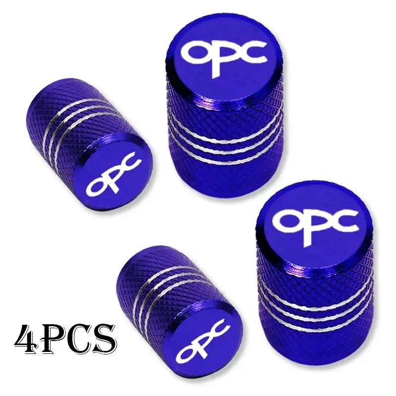 4pcs For Opel Opc Car Wheel Tire Valve Caps Tyre Stem Covers Airdust Waterproof Accessories