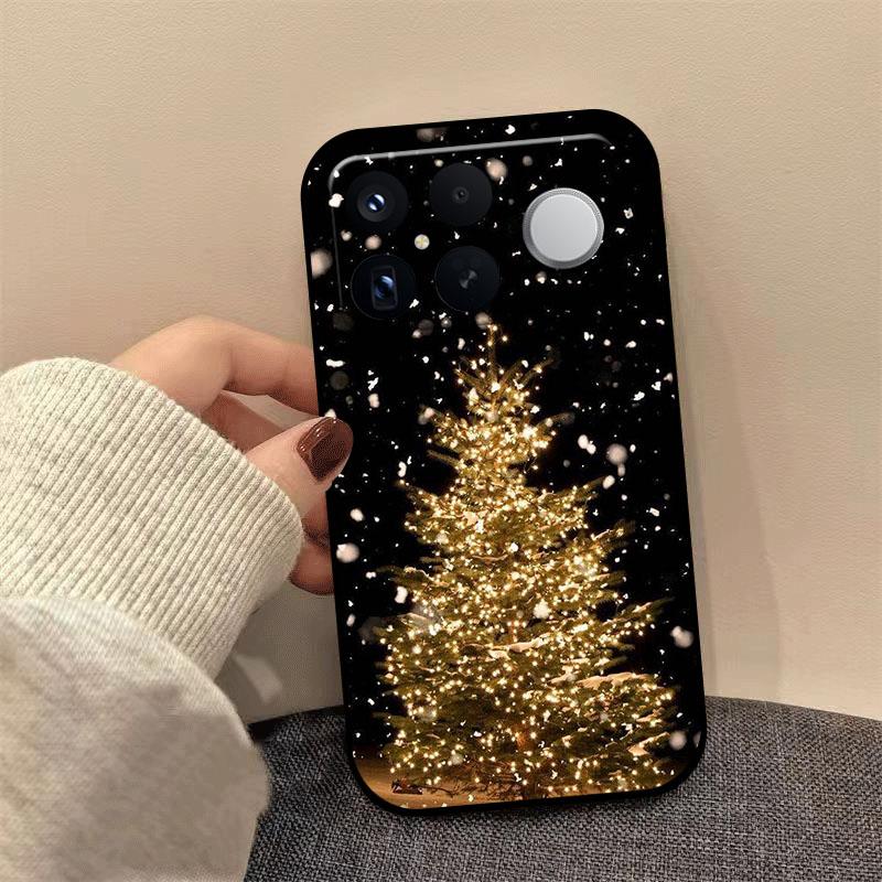 Christmas Painting Phone Case For Redmi K80 K70 K60 Ultra K90 Pro Max K40 Gaming K70E K60E Soft Silicone Shockproof Cover Coque