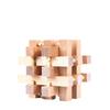 Large Beech Wood 18-Pillar Luban Lock Educational Puzzle Toy with Photo/Sample Labeling