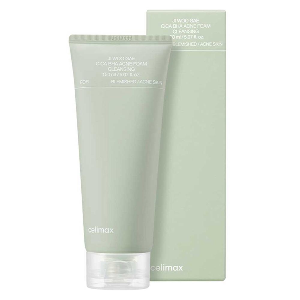 CELIMAX Очищающая пенка Cica BHA с успокаивающим действием, для ухода за порами 150 мл