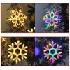 Christmas LED Light Snowflake Battery Case Hanging Battery-operated Window Ornaments Decoration for Home Xmas New Year Decor