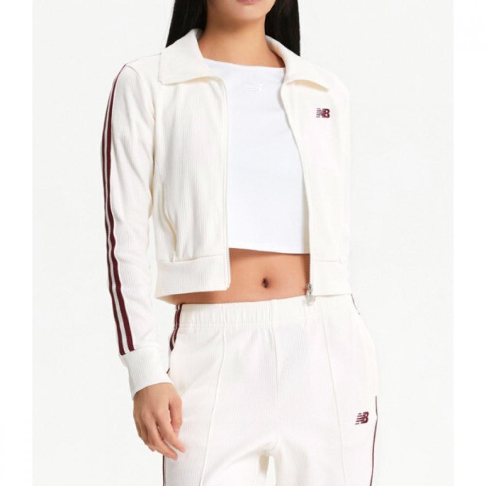 New Balance Women S Track Ribbed Collar Zip Up B1 Nbmdf2w132 19 39