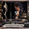 Wall Hanging Tapestry Custom NameHarry Styles Pattern Personalized Printed Fabric Wall Decor