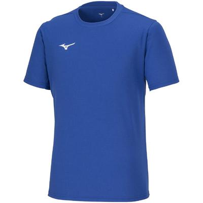 Training Wear Short Sleeve T-Shirt, Moisture-Wicking, Quick-Drying, 32MAA156, Surf Blue, XL