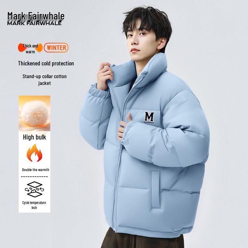 MARK FAIRWHALE Men's Stand Collar Winter Puffer Jacket