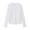 Autumn gram elastane yarn women's waist slim slim slim crew neck shirt bottoming shirt top casual long sleeves
