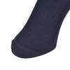 Fukusuke School Socks for Size 24 (Knee-Length) Girls, Antibacterial, Odor-Resistant, Moisture-Wicking, Quick-Drying, 5-Pair Set, Navy, (24-26cm)