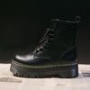 Botas de Motocicleta Nuevas para Mujer Zapatos Casuales Mujer Cuero Minimalista Clásico Punk Femenino Zapatos Góticos Botas de Plataforma Mujer Botas Mujer