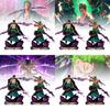 Exquisite Anime-PVC-Figur, handgefertigte Zoro-Tischdekoration im Dreischwert-Stil