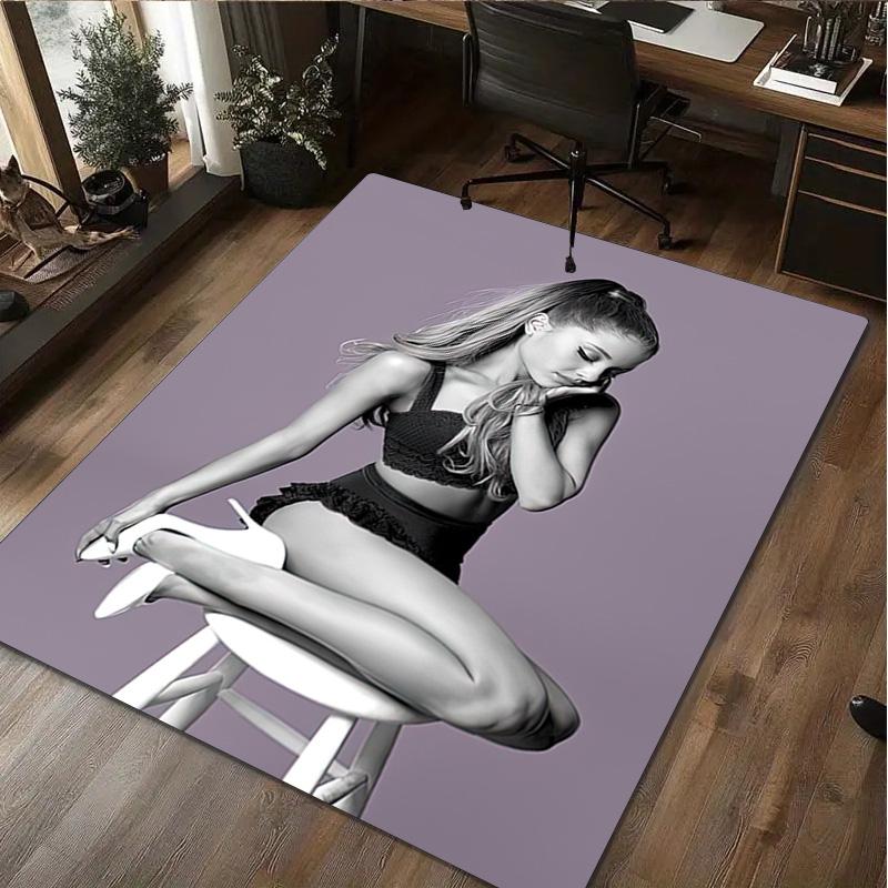 1PC Ariana Grande Carpet Office Decorative Carpet For Living Room Bedroom Door Mat Floor Rug Computer Chair Area Rug