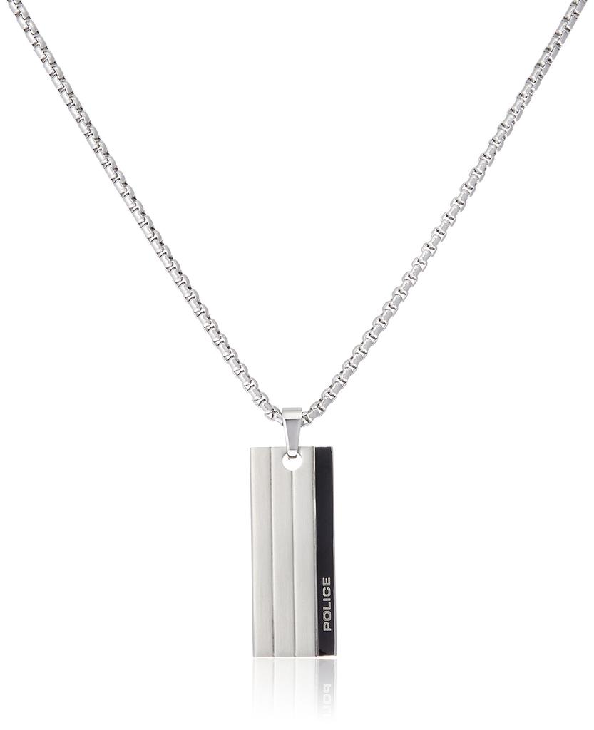 Police INLINE Stainless Steel Necklace for 26076PSS01 (S) Men,