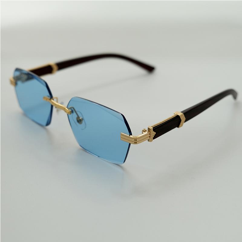 

Солнцезащитные очки без оправы 2025 года, брендовый дизайнер для мужчин и женщин, очки для малого бизнеса, квадратные солнцезащитные очки для мужчин и женщин, горячая распродажа