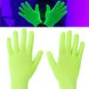 1 Pair Anti-Slip Green Gloves Breathable Neon Glove Fluorescent Gloves  Party Supplies