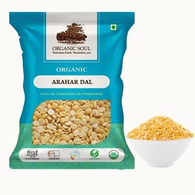 Organic Toor Dal (Arhar Dal) - 450g | High Protein & 100% Organic | NPOP Certified I Organic Ceritfied