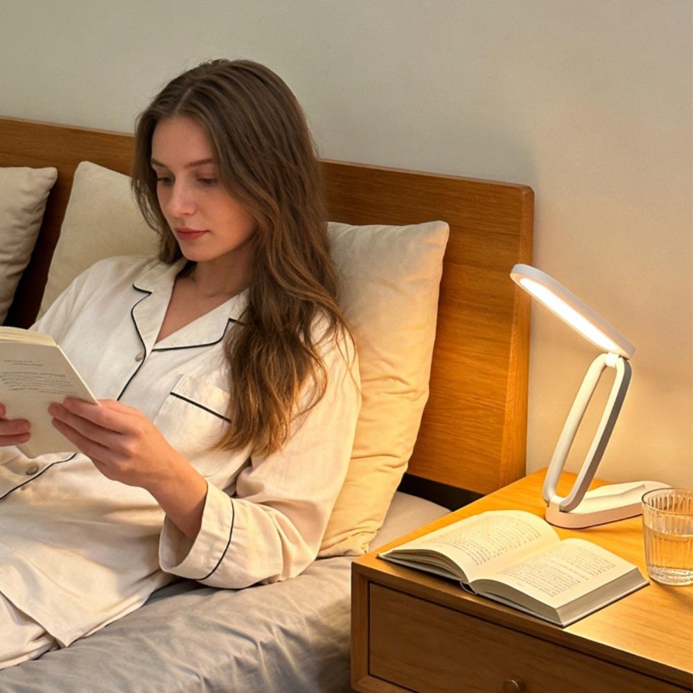 Portable Three-Fold Night Light Eye Protection Touch Control Desk Lamp Students