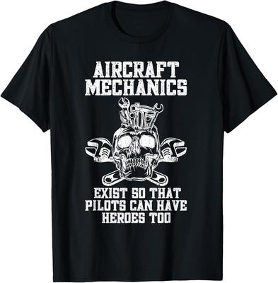 Nuovo Limitato Meccanico Aereo Manutenzione Aeromobili Pilota Tecnico T-Shirt Top Maglietta