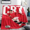 1PC CR7 Print Flannel Blanket, High Quality All Seasons, Home Decor, Warmth and Comfort, Perfect for Christmas Gifts