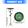 Large Frostproof Metal Bird Bath For Garden Outdoor Decoration Vintage Iron Water Bowl Wild Birds Feeder Easy To Clean