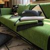Light Luxury Sofa Cushion Four Seasons Universal Chenille Cover Cloth Black High-Grade Non-Slip Anti-Scratching Cover Blanket