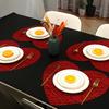 Valentijnsdag Hartvormige Placemat - Hittebestendig, Antislip Tafelmat voor Romantische Diners, Bruiloften & Jubilea