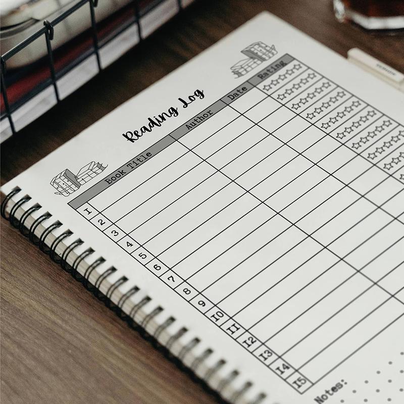 Compact Reading Journal - Track Your Progress With Book Ratings, Notes & Lists - Ideal Gift For Book Lovers & Voracious Readers