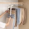 Space Saving Hangers For Pants Space Saving 6-Layer Anti-Slip Scarf Holder Closet Organizers And Storage Slacks Jeans Trouser