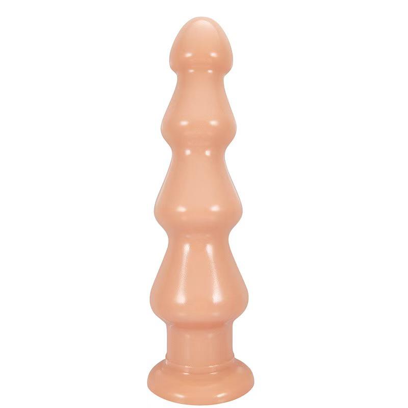 Extra Large Beaded Anal Plug with Rolling Jewel - Erotic Massage Toy for Men & Women