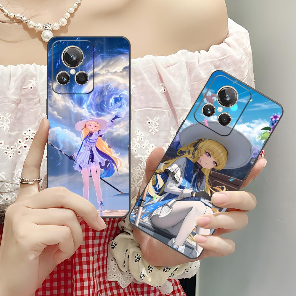 Wuthering Waves Phoebe Handyhülle für Realme 15 14 13 12 11 10 9 Pro Plus T i Lite 5G Bunte Druckabdeckung Smartphone Luxus